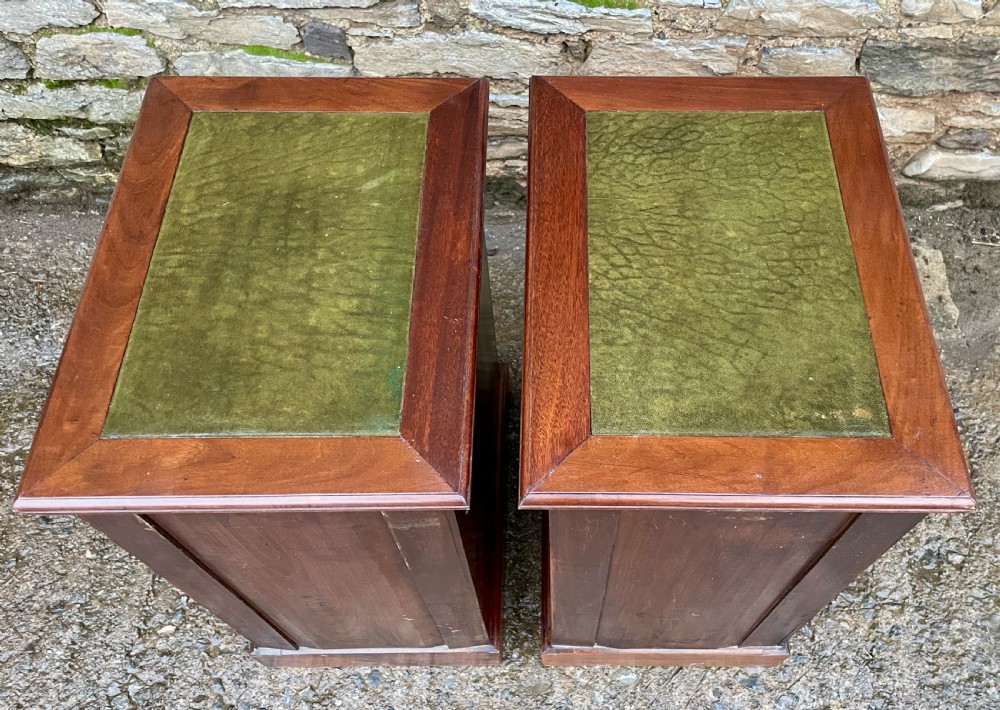 Pair of Art Nouveau Mahogany Bedside Cupboards View VIII