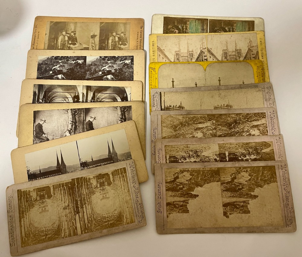 Antique Stereoscopic Viewer and Cards View XI