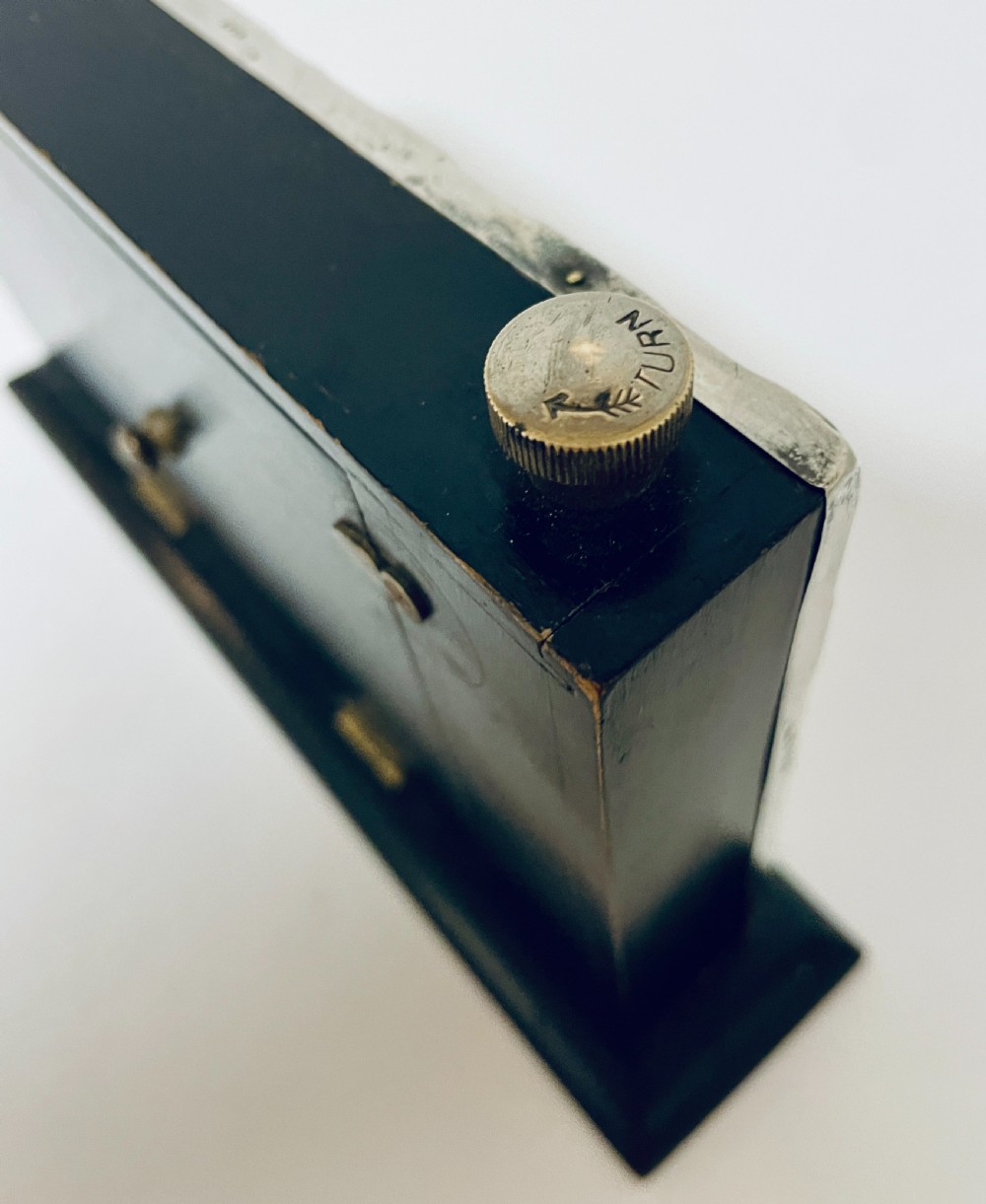 Antique Silver Perpetual Desk Calendar View XII