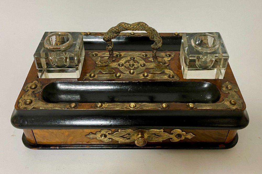 Victorian Brass Mounted Desk Stand View II