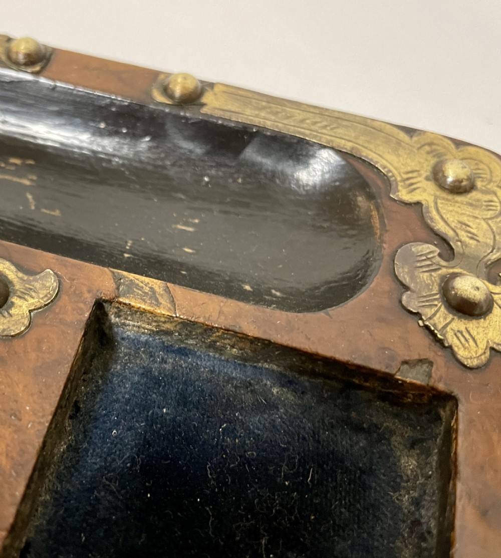 Victorian Brass Mounted Desk Stand View XX