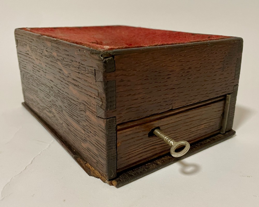 Antique Church Collection Pot with Key View III