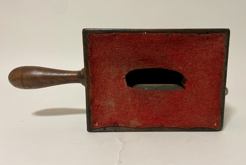 Antique Church Collection Pot with Key View XII
