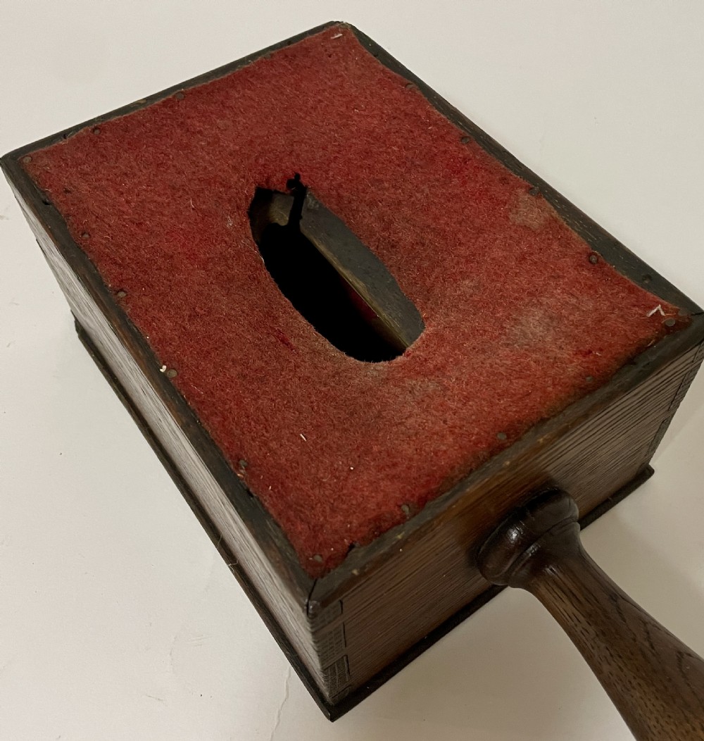 Antique Church Collection Pot with Key View XIII