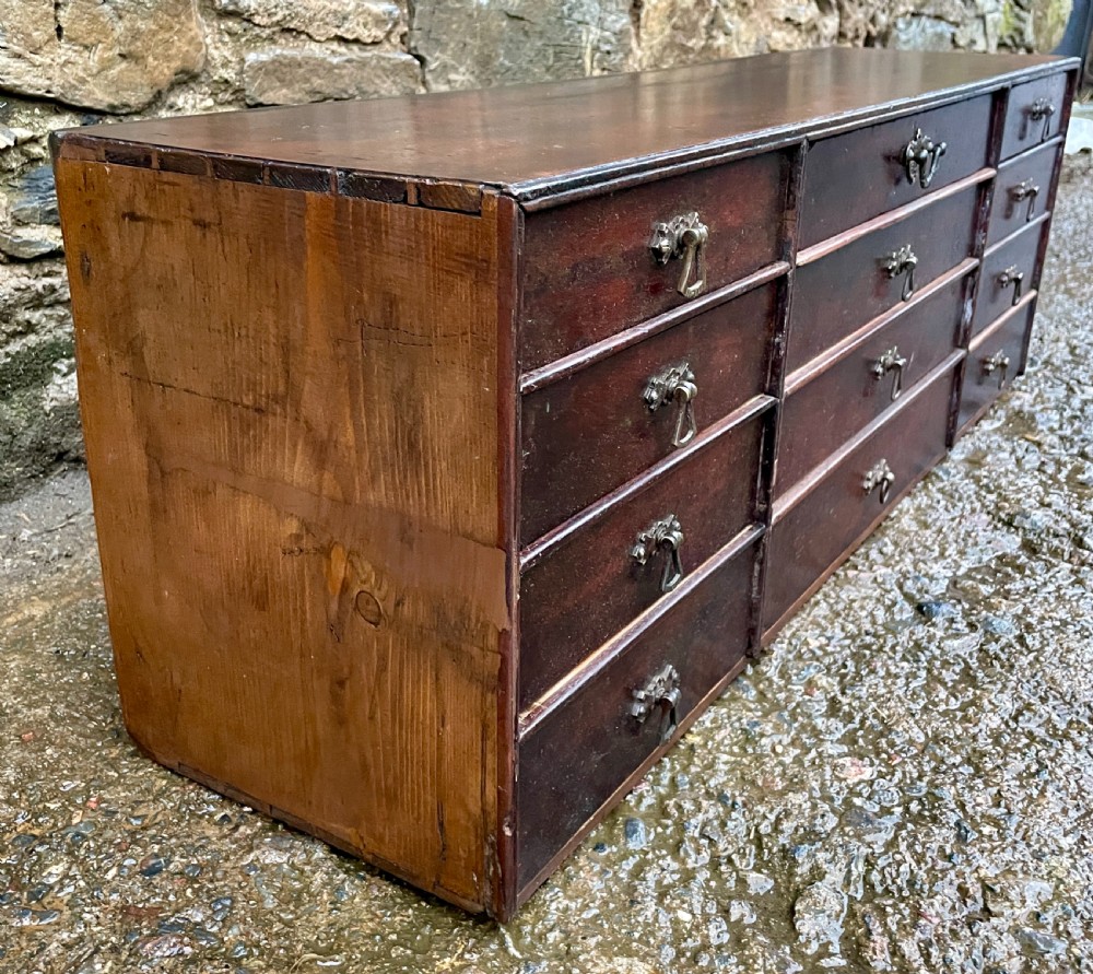 Antique Mahogany Bank of Drawers View IV