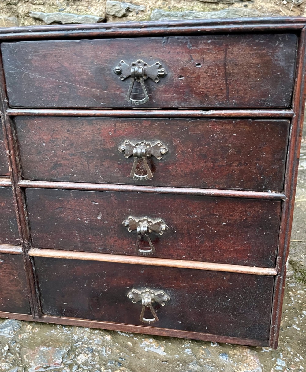 Antique Mahogany Bank of Drawers View VIII