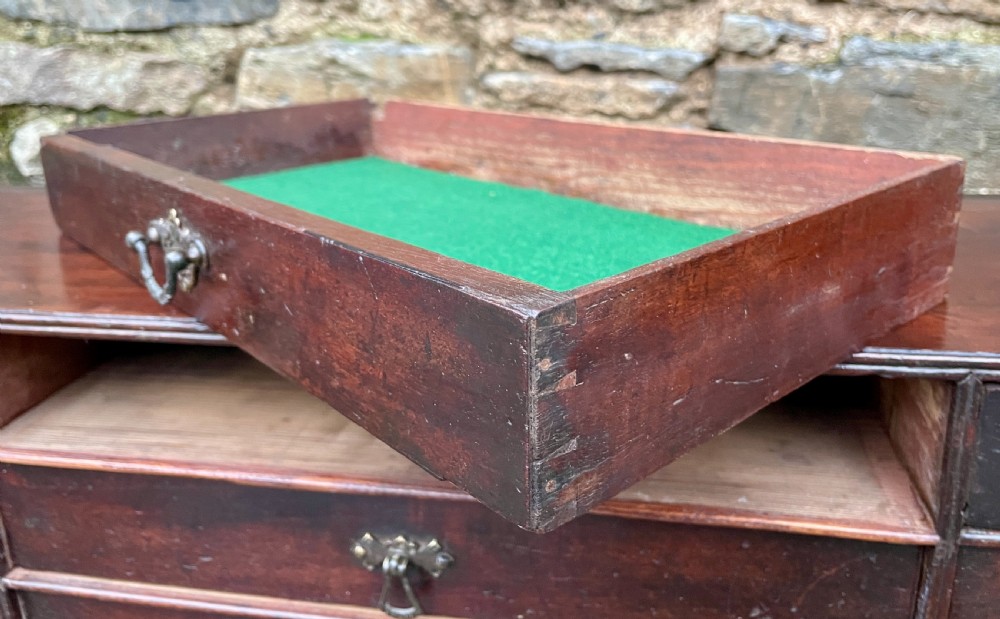 Antique Mahogany Bank of Drawers View X