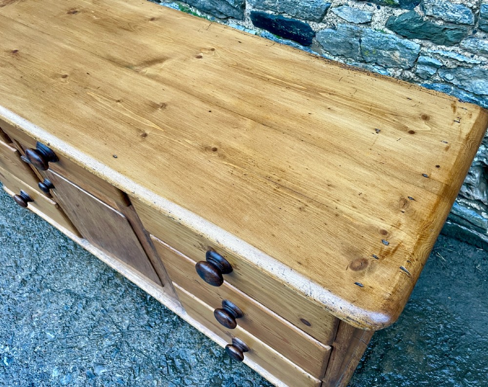 Antique Stripped Pine Sideboard View IV