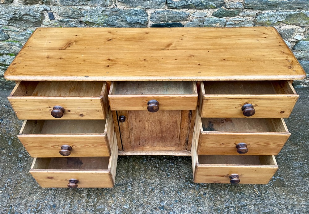 Antique Stripped Pine Sideboard View VI