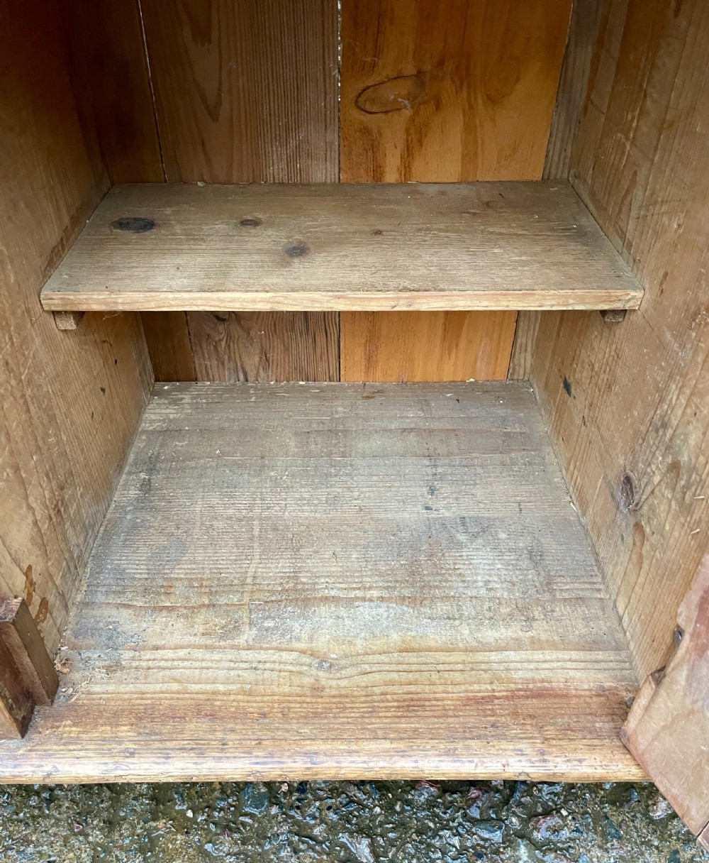 Antique Stripped Pine Sideboard View XI