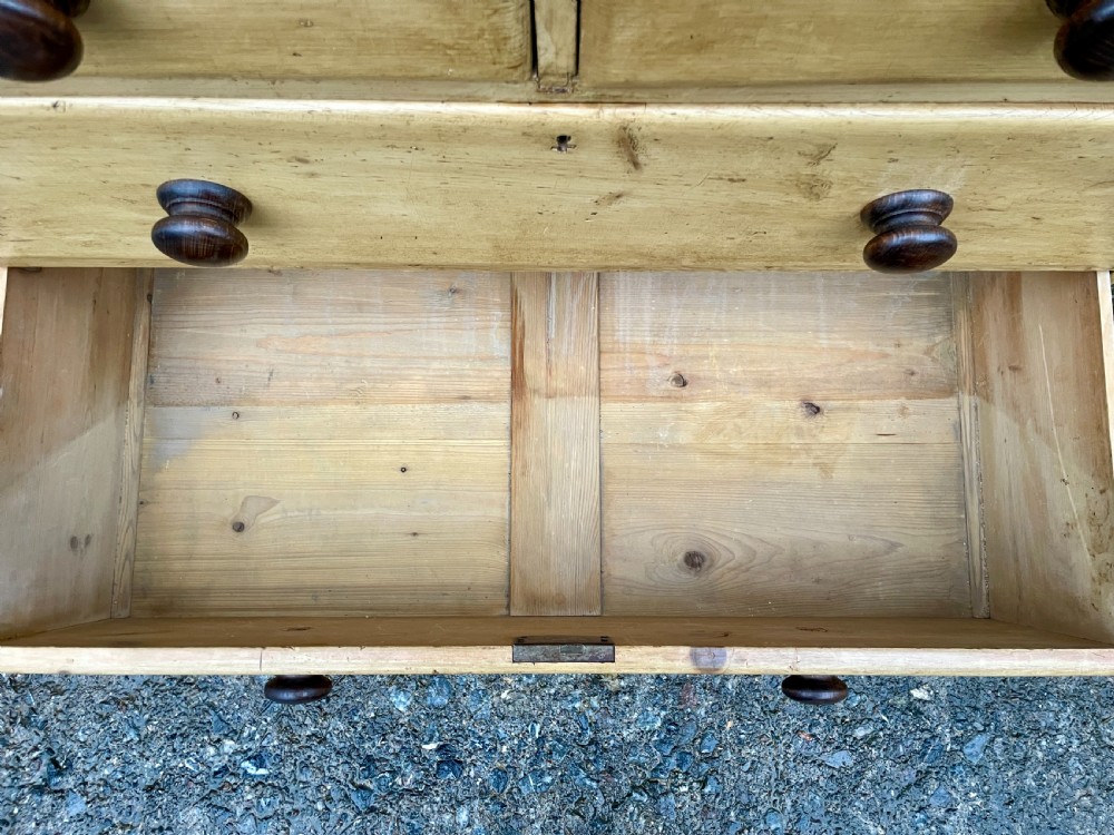 Antique Stripped Pine Chest of Drawers View XII