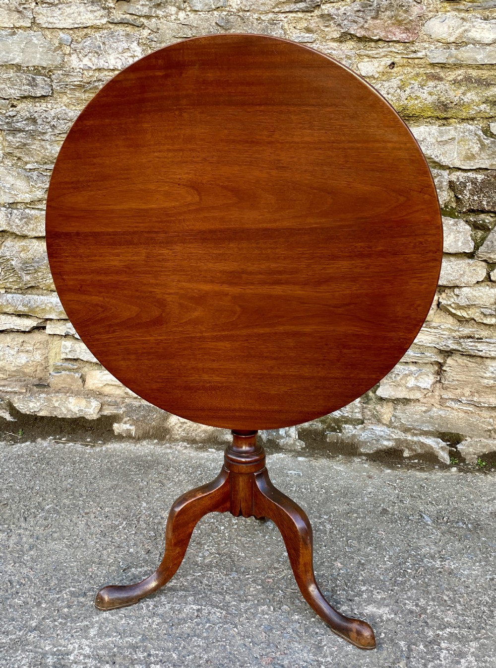 Georgian Mahogany Tilt Top Occasional Table View X