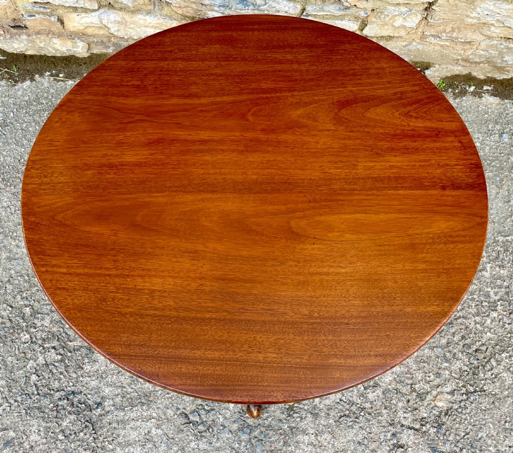 Georgian Mahogany Tilt Top Occasional Table View XV
