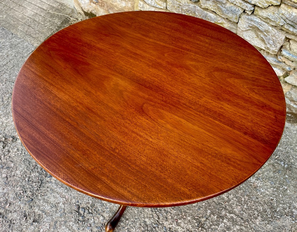 Georgian Mahogany Tilt Top Occasional Table View XVI