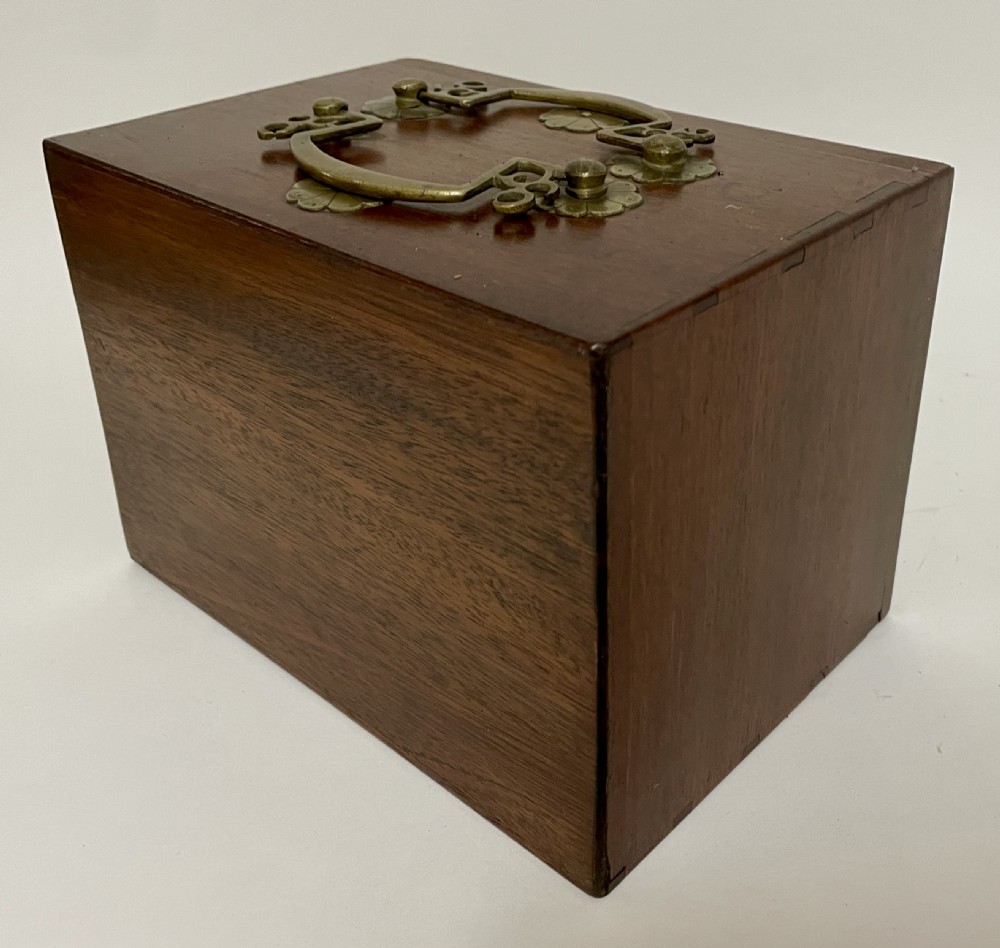 Vintage Bone and Bamboo Mahjong Set View VI