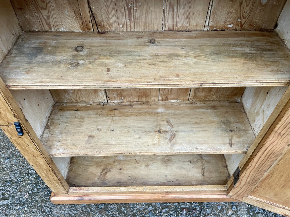 Small Antique Pine Cupboard View X