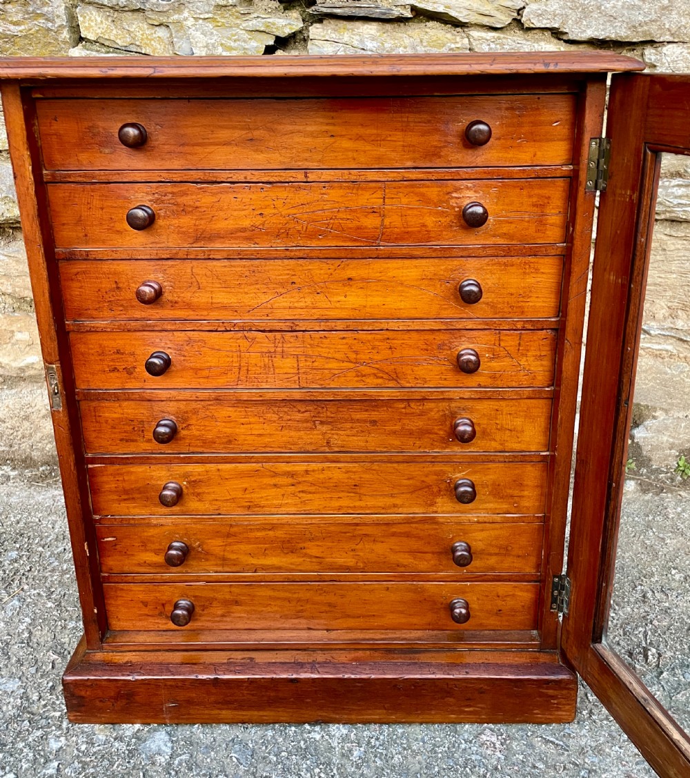 Victorian Pine Collectors Cabinet View V