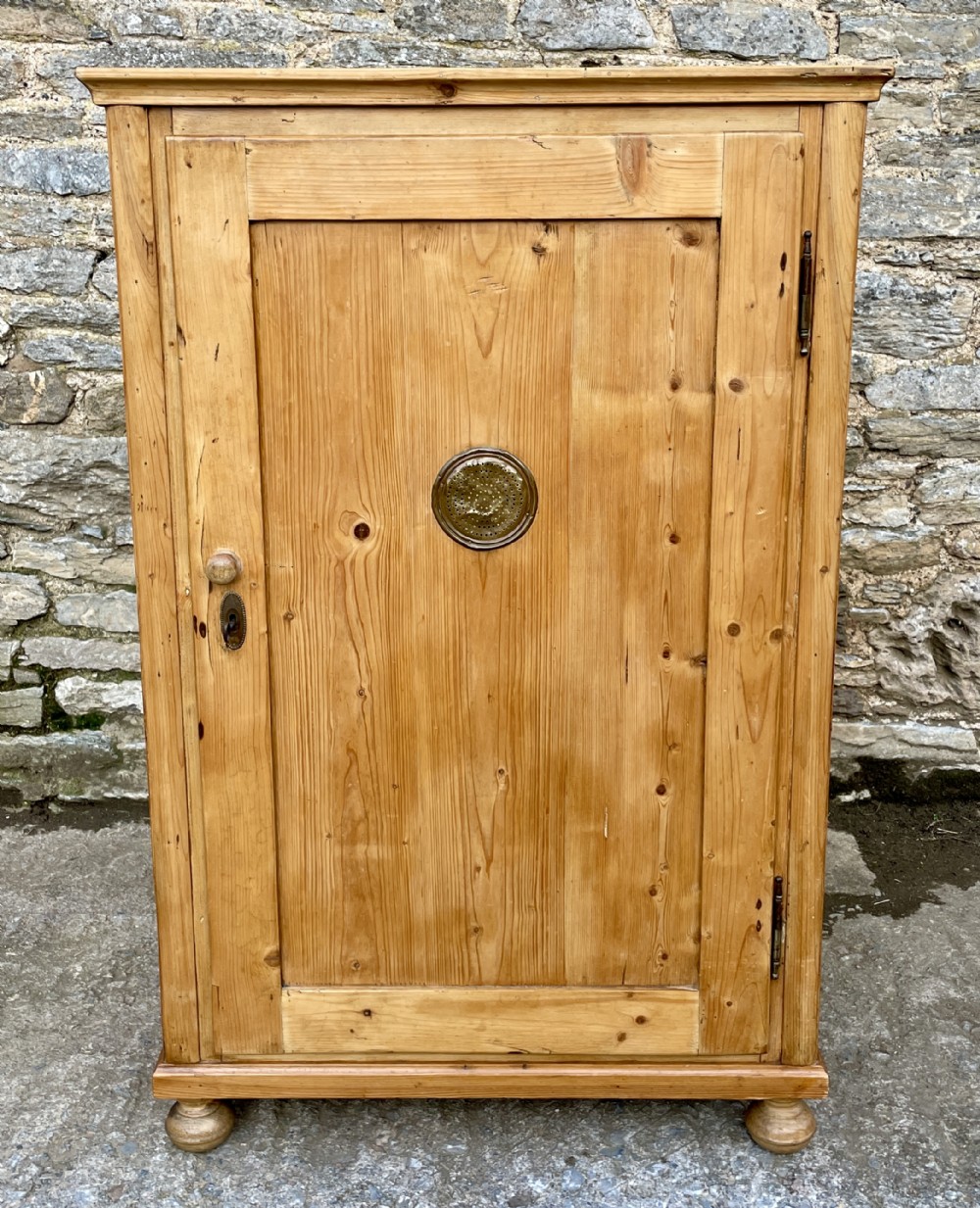 Antique Continental Pine Larder Cupboard