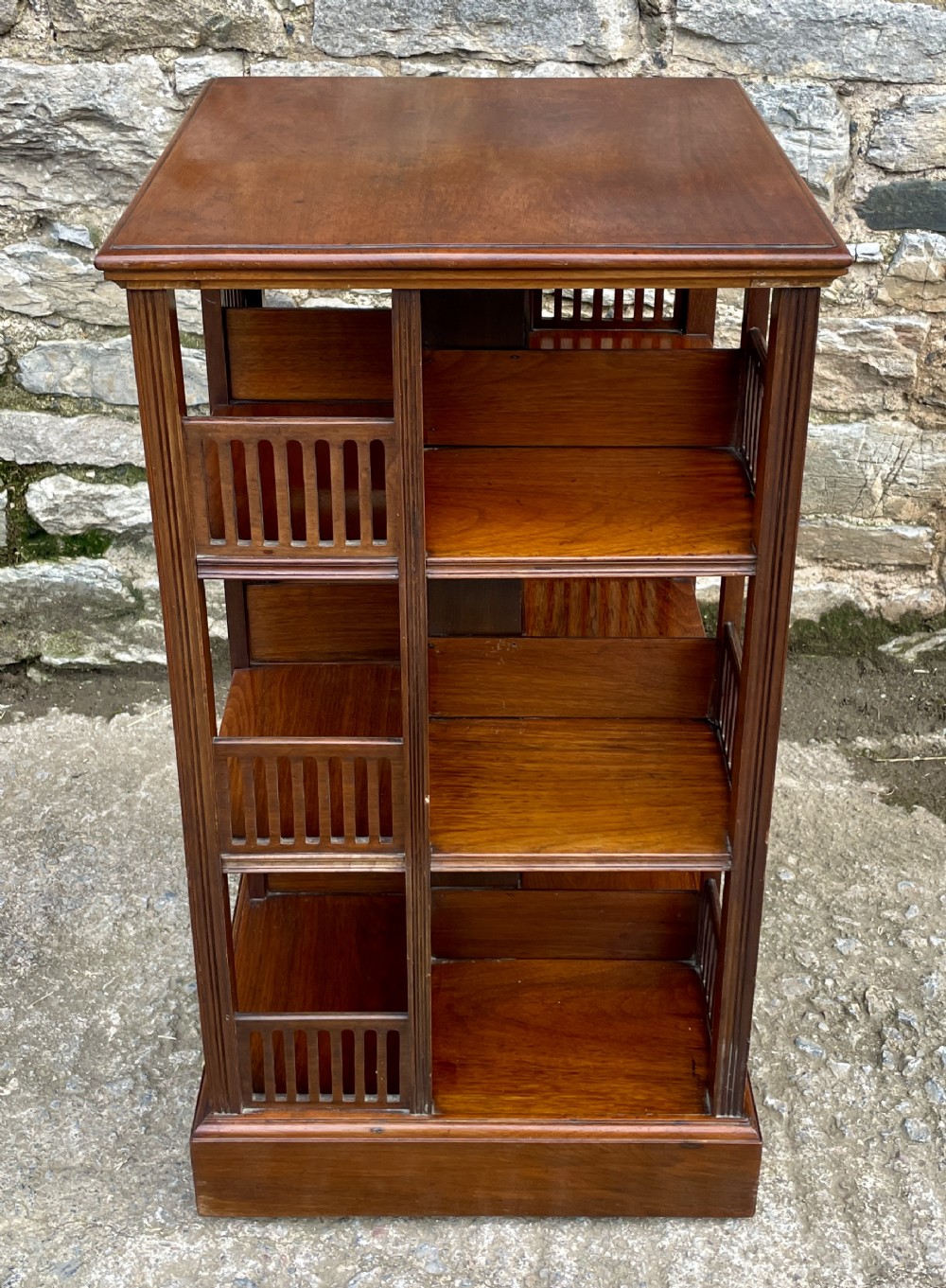 Edwardian Mahogany Revolving Bookcase