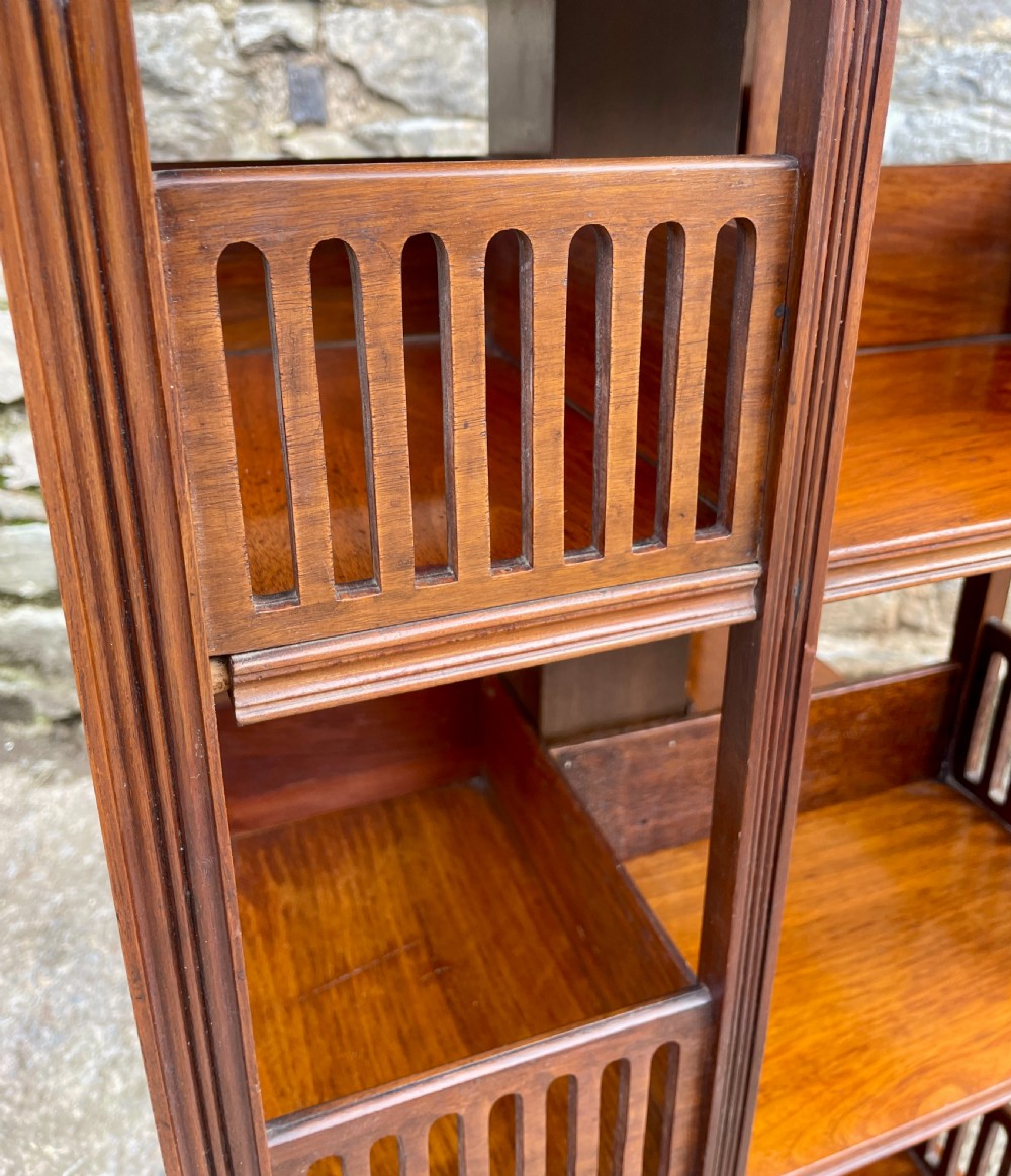 Edwardian Mahogany Revolving Bookcase View VIII