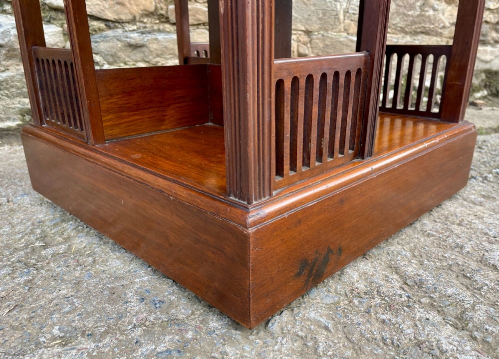 Edwardian Mahogany Revolving Bookcase View X