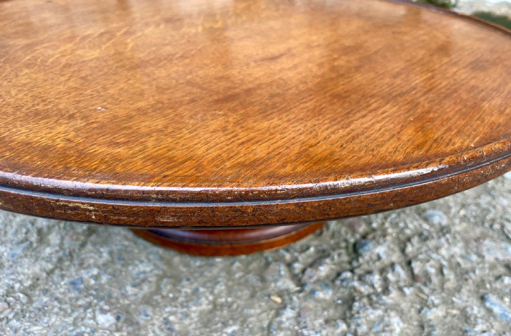 Antique Oak Lazy Susan View IV