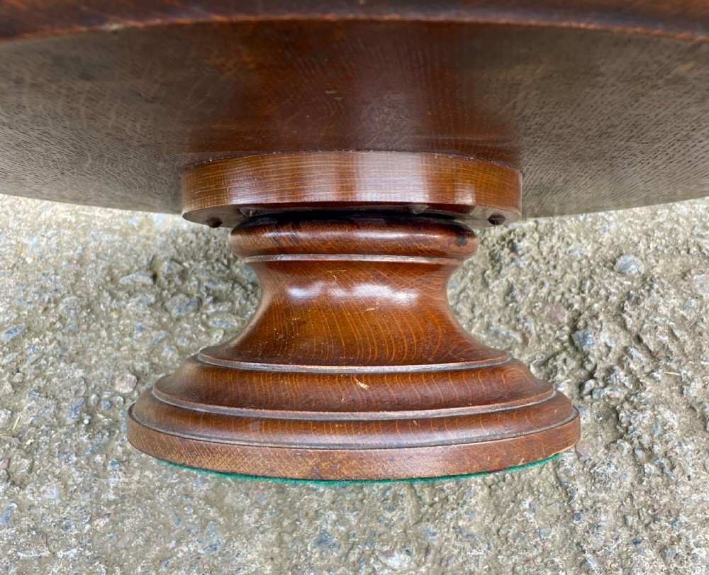 Antique Oak Lazy Susan View VI