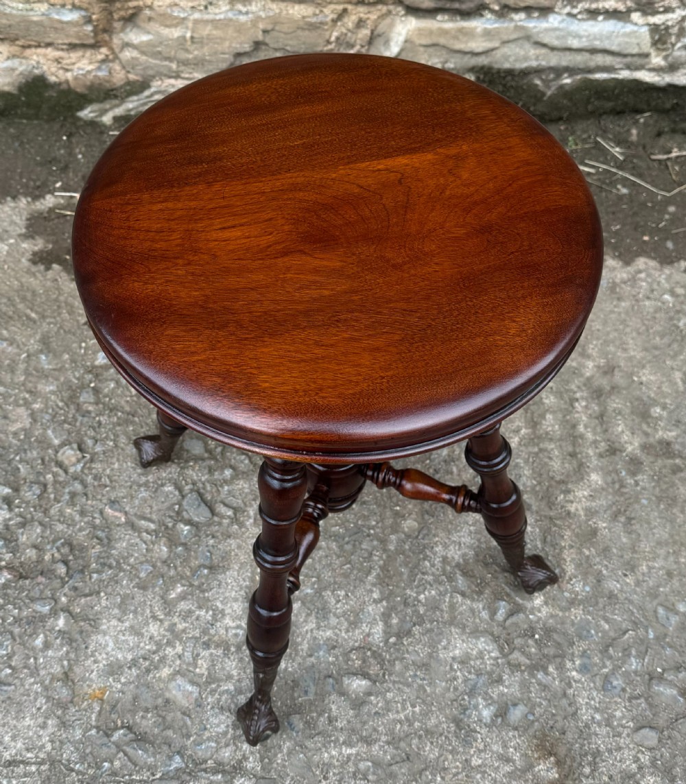 Antique Adjustable Music Stool by Thomas Organ Co View VIII