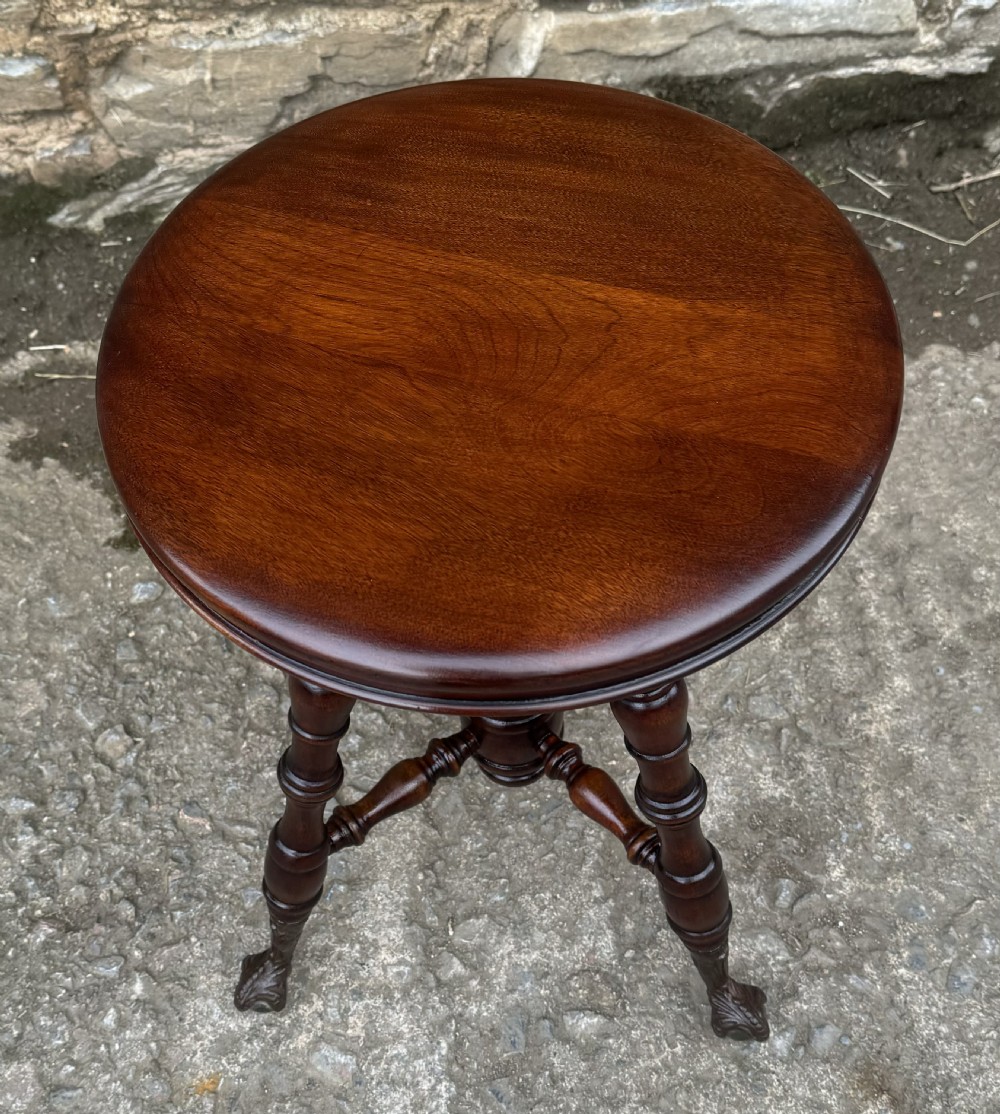 Antique Adjustable Music Stool by Thomas Organ Co View IX