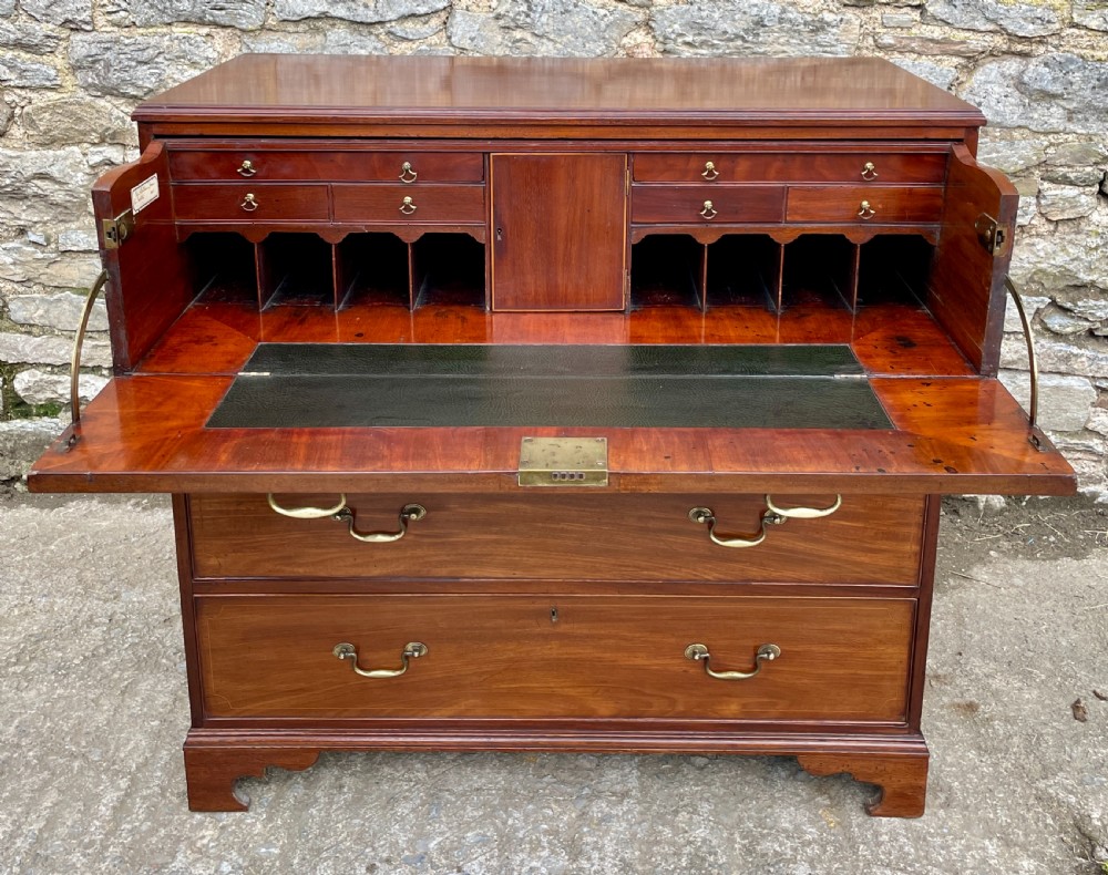 Georgian Mahogany Secrétaire Chest View V