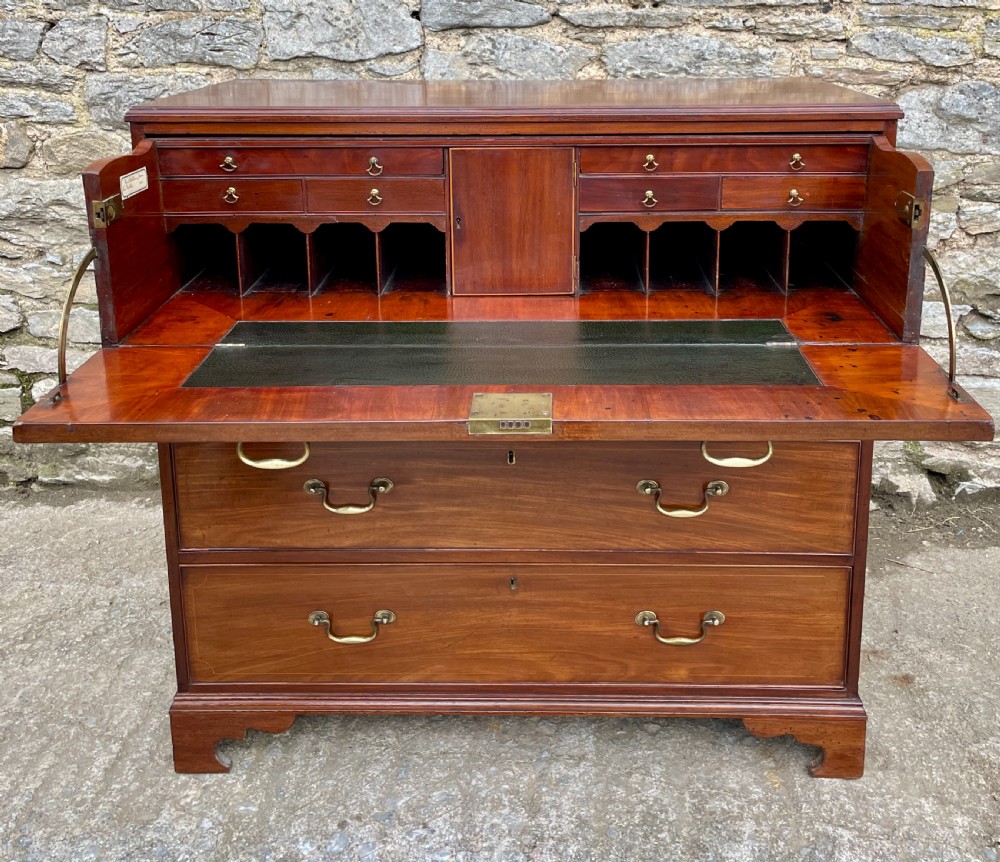 Georgian Mahogany Secrétaire Chest