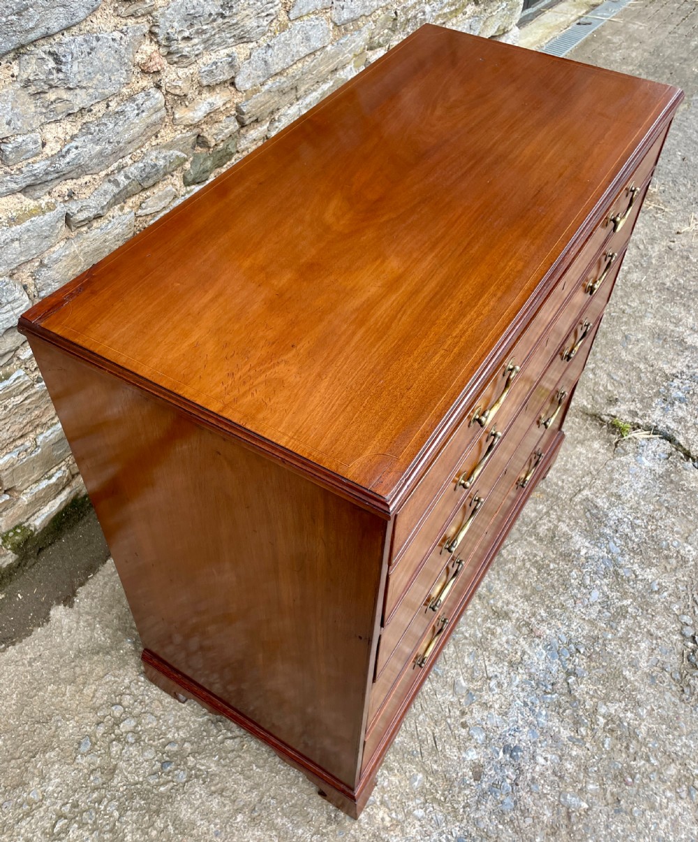 Georgian Mahogany Secrétaire Chest View IX