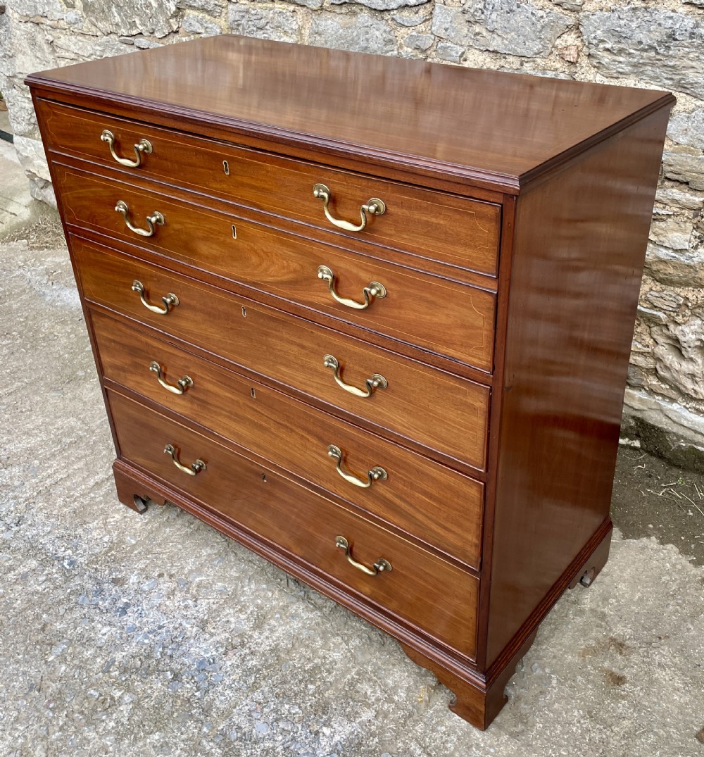 Georgian Mahogany Secrétaire Chest View X
