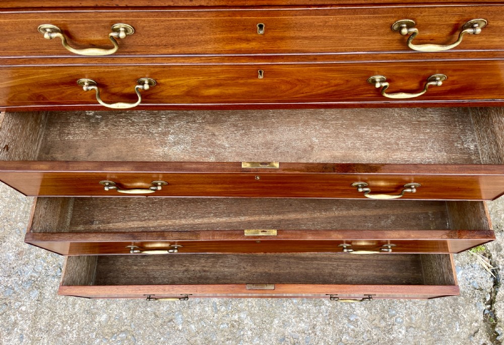 Georgian Mahogany Secrétaire Chest View XIV