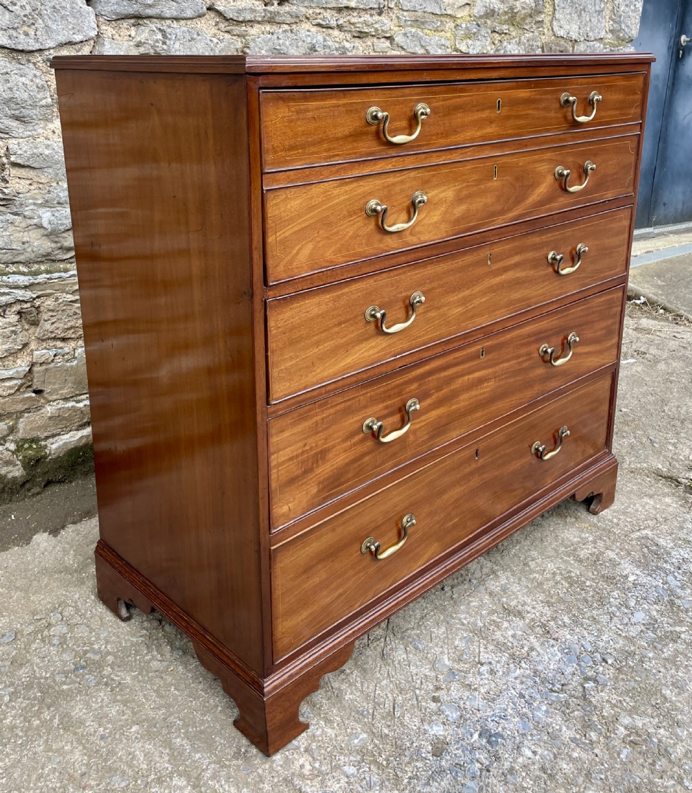 Georgian Mahogany Secrétaire Chest View XVII