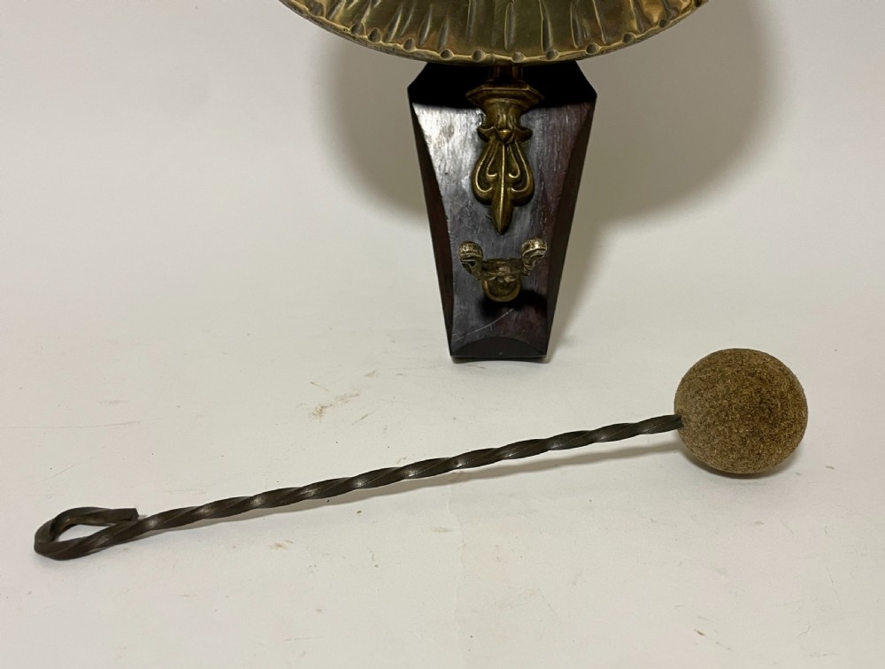 Antique Brass Wall Mounted Dinner Gong View VIII