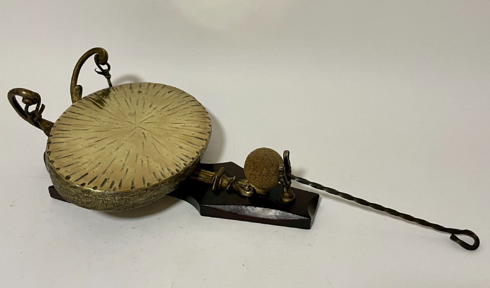 Antique Brass Wall Mounted Dinner Gong View X
