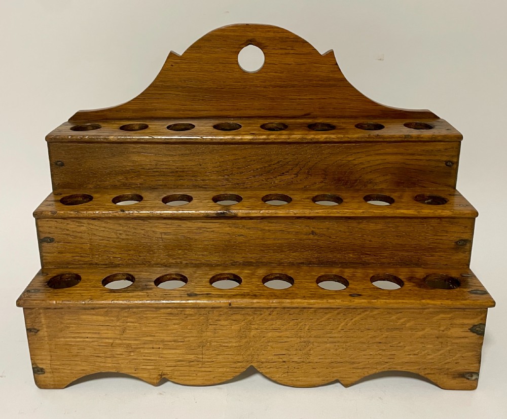 Vintage Oak Spoon or Egg Rack View III