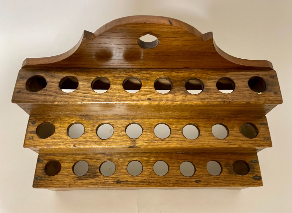 Vintage Oak Spoon or Egg Rack View IX