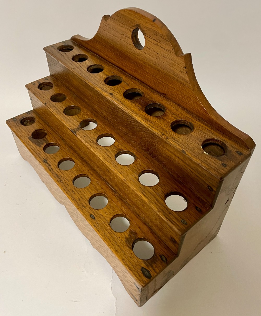 Vintage Oak Spoon or Egg Rack View X