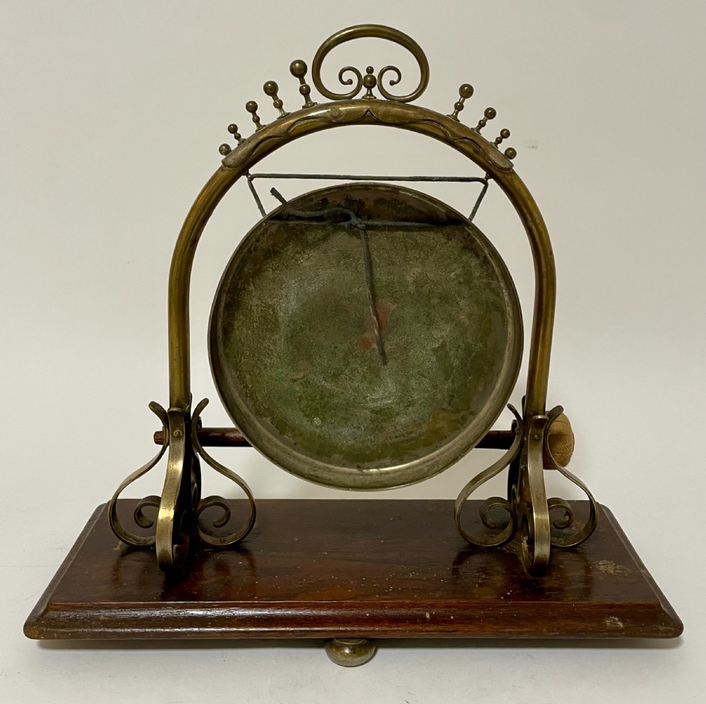 Antique Brass Dinner Gong View V