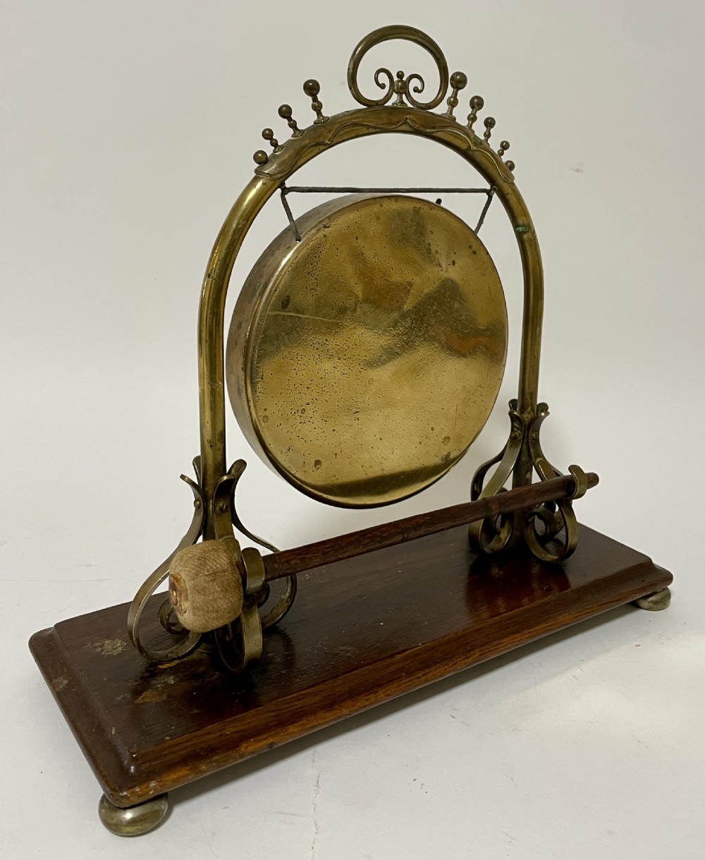 Antique Brass Dinner Gong View VIII