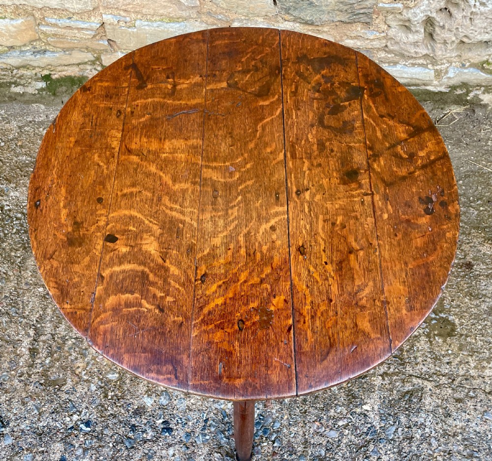 Georgian Oak Cricket Table View VII