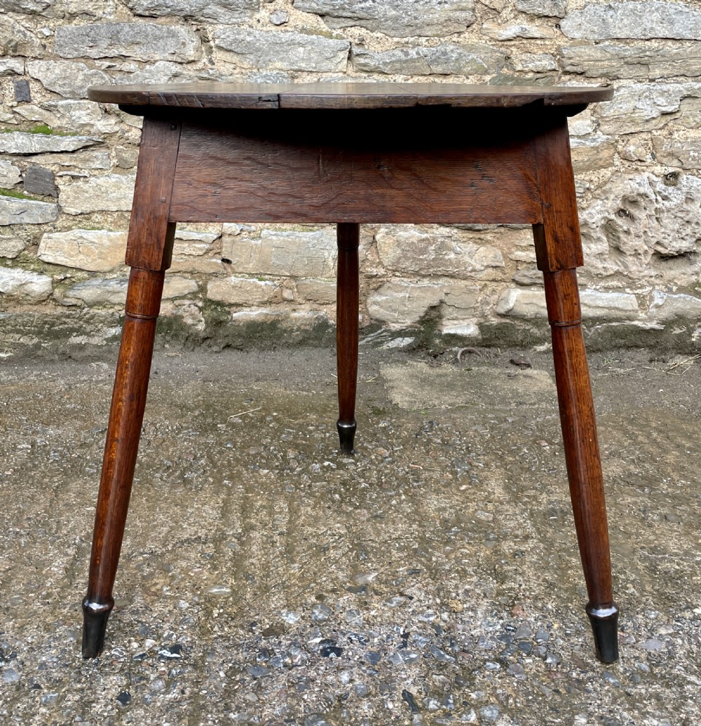 Georgian Oak Cricket Table View IX