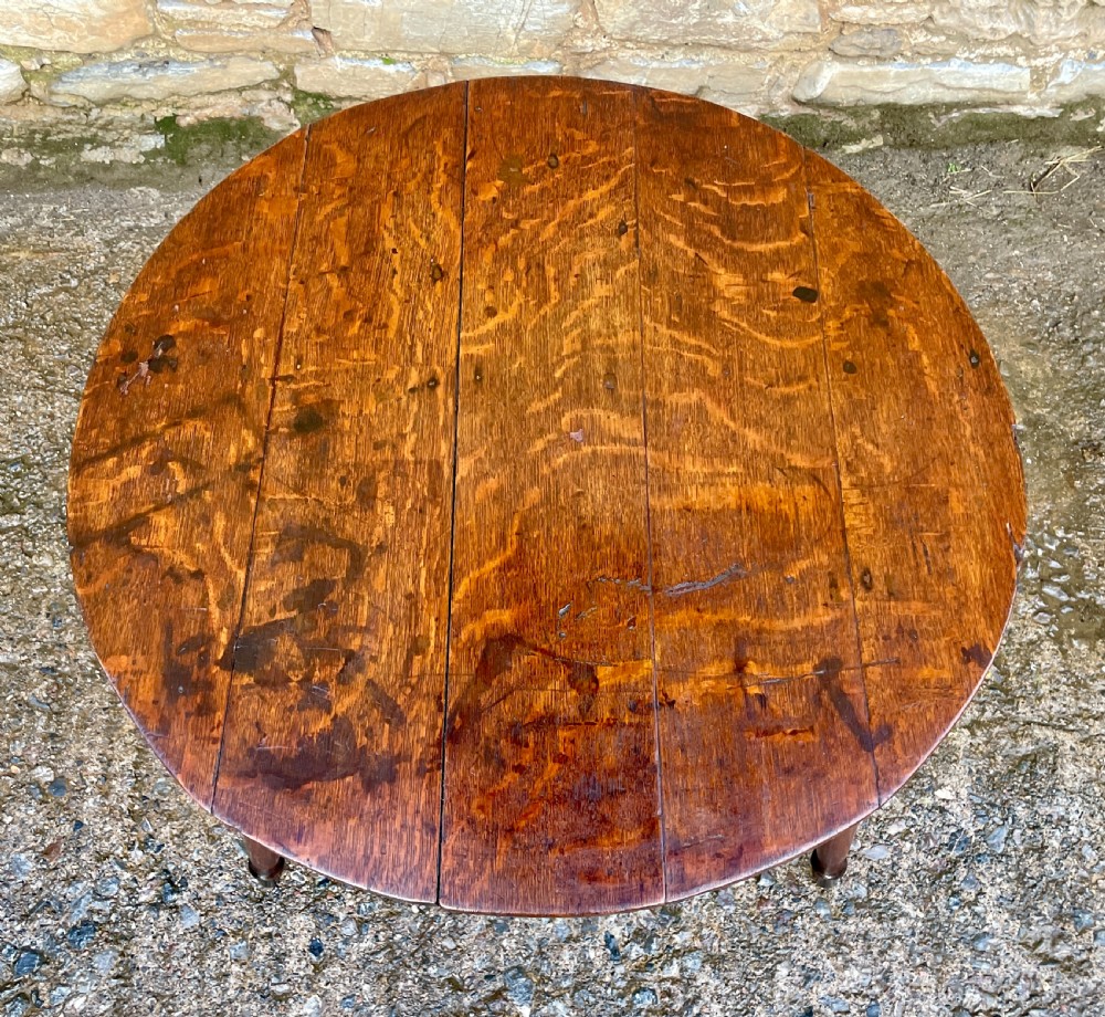 Georgian Oak Cricket Table View XI