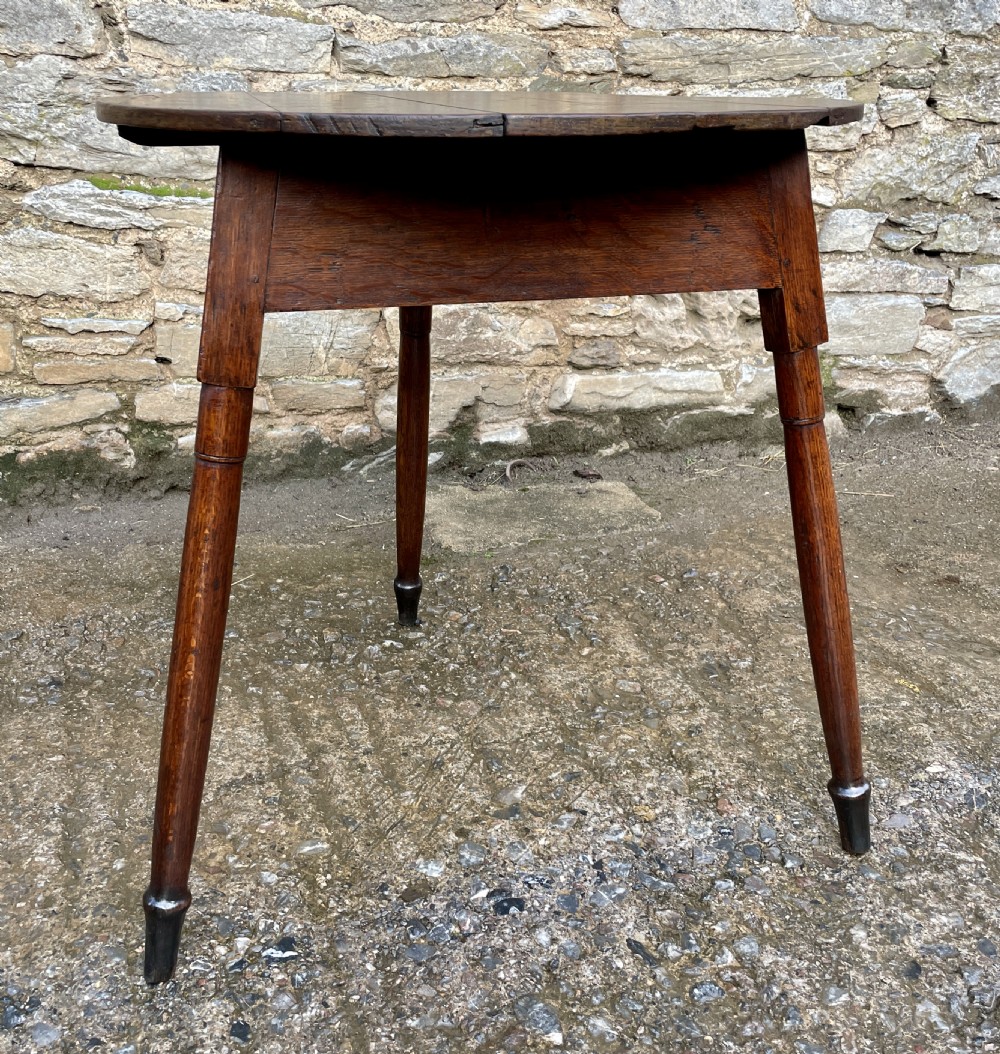 Georgian Oak Cricket Table View XIII