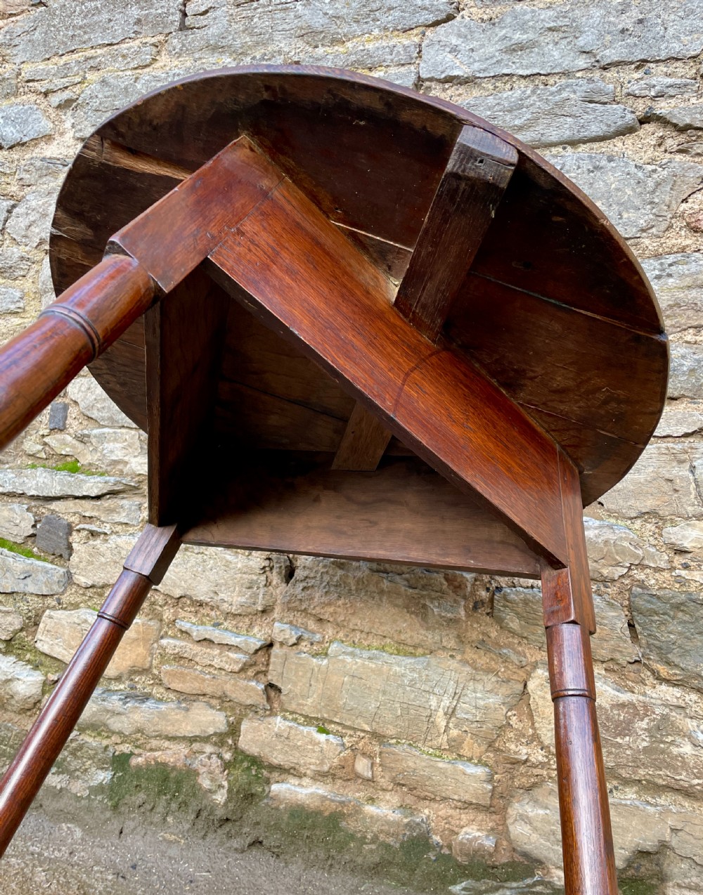 Georgian Oak Cricket Table View XIV