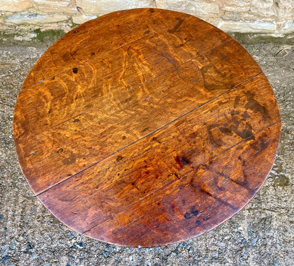 Georgian Oak Cricket Table View XVI