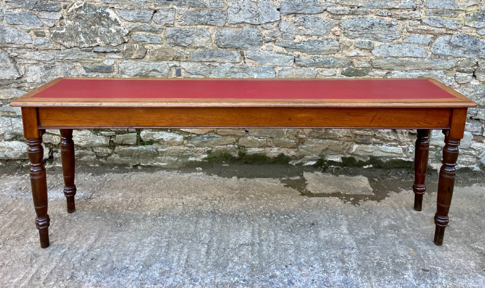 Antique 7ft Narrow Console Reading Table