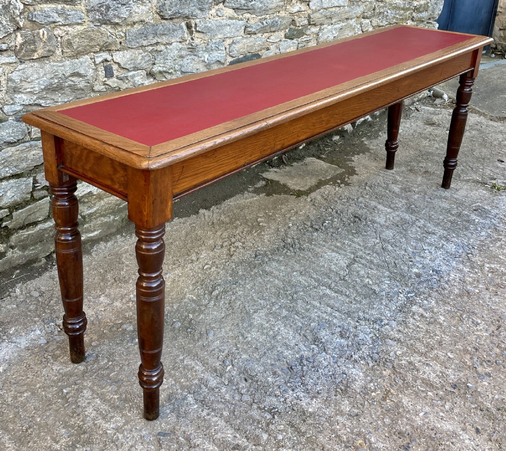 Antique 7ft Narrow Console Reading Table View II